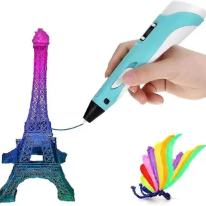 Stylo 3D amélioré pour enfants plus recharges de 3 couleurs
