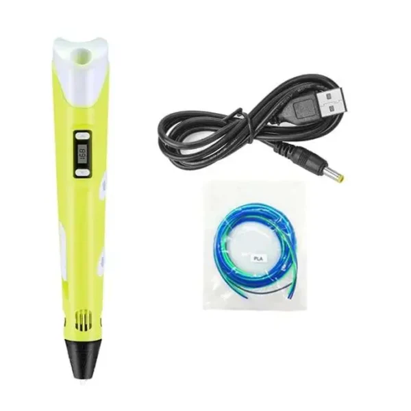 Stylo 3D amélioré pour enfants plus recharges de 3 couleurs – Image 4
