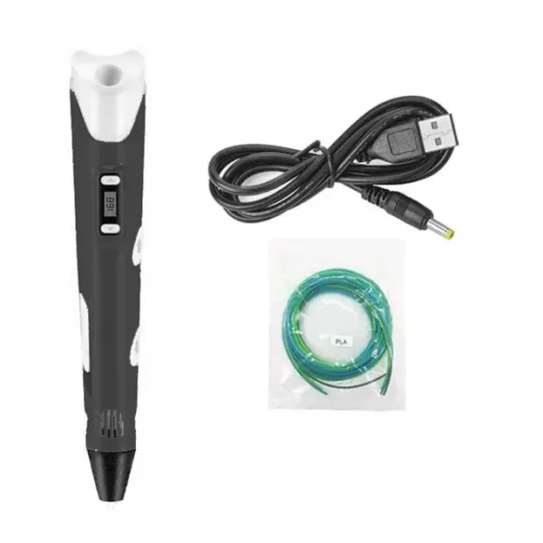 Stylo 3D amélioré pour enfants plus recharges de 3 couleurs – Image 2